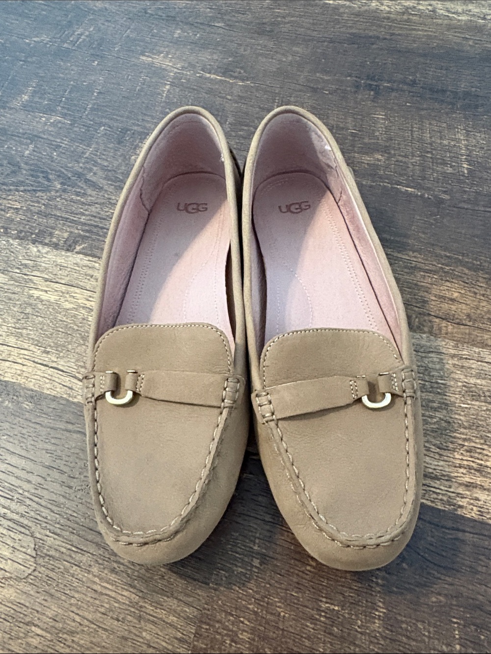 UGG Women's Suede Loafers in Taupe